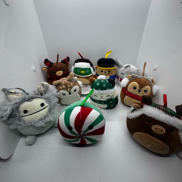 Squishmallows 4" Mini Plush Christmas Tree Ornaments 10pk Official Kellytoy - Picture 16 of 16